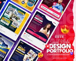 Social media portfolio designing